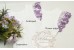 Sequin Lace, LAVENDER, Scalloped Trim, white mesh - 1m length